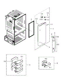 Fridge Door R parts for Samsung Refrigerator RF28HFEDBSR/AA-00 from AppliancePartsPros.com