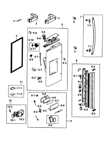 Refrigerator Door L parts for Samsung Refrigerator RF28HMEDBWW/AA-00 from AppliancePartsPros.com