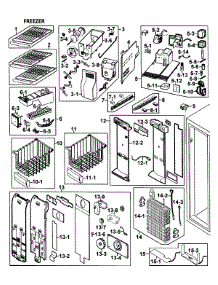 Freeazer parts for Samsung Refrigerator RS264ABWP/XAA-00 from AppliancePartsPros.com