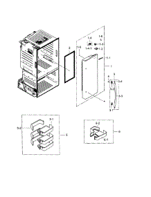 Fridge Door R parts for Samsung Refrigerator RF28HFPDBSR/AA-00 from AppliancePartsPros.com