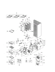 Refrigerator parts for Samsung Refrigerator RS263BBWP/XAA-00 from AppliancePartsPros.com