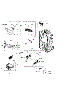 Freezer parts for Samsung Refrigerator RF28HMEDBBC/AA-05 from AppliancePartsPros.com