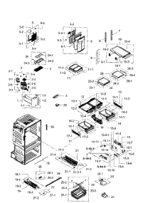 Fridge parts for Samsung Refrigerator RF28HMEDBBC/AA-05 from AppliancePartsPros.com