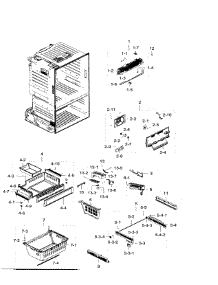 Freezer parts for Samsung Refrigerator RF28HFEDTSR/AA-06 from AppliancePartsPros.com