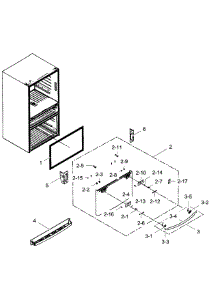 Freezer Door parts for Samsung Refrigerator RF28JBEDBSG/AA-01 from AppliancePartsPros.com