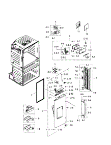 Left Door parts for Samsung Refrigerator RF28JBEDBSG/AA-01 from AppliancePartsPros.com