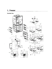 Freezer parts for Samsung Refrigerator RF28K9070SR/AA-01 from AppliancePartsPros.com