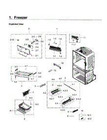 Freezer parts for Samsung Refrigerator RF28JBEDBSR/AA-01 from AppliancePartsPros.com