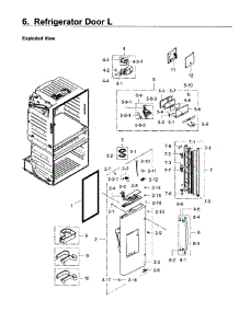 Fridge Door L parts for Samsung Refrigerator RF28JBEDBSR/AA-01 from AppliancePartsPros.com