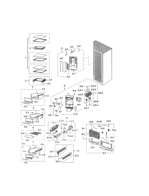 Fridge parts for Samsung Refrigerator RSG307AABP/XAA-02 from AppliancePartsPros.com