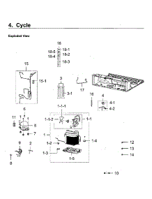Cycle parts for Samsung Refrigerator RF28K9380SG/AA-01 from AppliancePartsPros.com