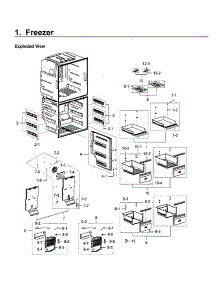 Freezer parts for Samsung Refrigerator RF28K9380SG/AA-01 from AppliancePartsPros.com