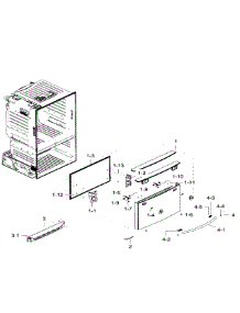 Freezer Door parts for Samsung Refrigerator RF28HFEDTWW/AA-06 from AppliancePartsPros.com