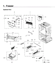 Freezer parts for Samsung Refrigerator RF28JBEDBSR/AA-04 from AppliancePartsPros.com