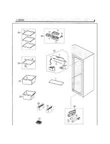 Fridge parts for Samsung Refrigerator RS25J500DSG/AA-00 from AppliancePartsPros.com