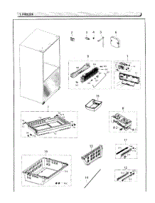 Freezer parts for Samsung Refrigerator RF26HFENDBC/AA-01 from AppliancePartsPros.com
