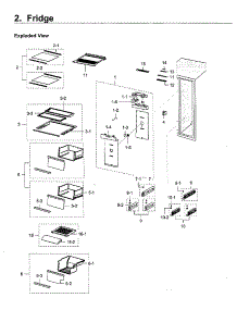 Fridge parts for Samsung Refrigerator RH22H9010SR/AA-03 from AppliancePartsPros.com