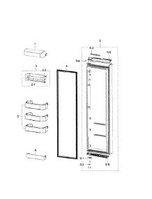 Fridge Door parts for Samsung Refrigerator RSG307AARS/XAA-01 from AppliancePartsPros.com