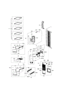 Freezer parts for Samsung Refrigerator RSG307AARS/XAA-01 from AppliancePartsPros.com