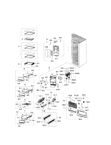Fridge parts for Samsung Refrigerator RSG307AARS/XAA-01 from AppliancePartsPros.com