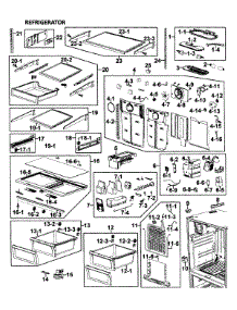 Refrigerator parts for Samsung Refrigerator RF26VACBP/XAA-00 from AppliancePartsPros.com