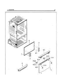 Freezer Door parts for Samsung Refrigerator RF28HFEDBSG/AA-00 from AppliancePartsPros.com