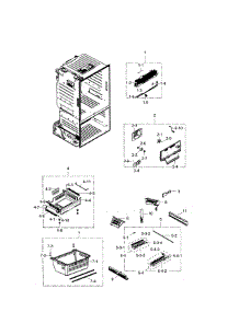 Freezer parts for Samsung Refrigerator RF28HFEDBWW/AA-01 from AppliancePartsPros.com