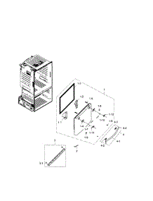 Freezer Door parts for Samsung Refrigerator RF28HFEDTBC/AA-00 from AppliancePartsPros.com