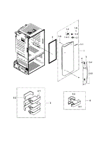 Refrigerator Door R parts for Samsung Refrigerator RF28HFEDTBC/AA-00 from AppliancePartsPros.com