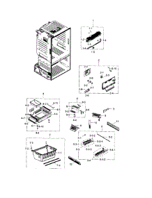 Freezer parts for Samsung Refrigerator RF28HFEDTBC/AA-00 from AppliancePartsPros.com