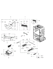 Frezer parts for Samsung Refrigerator RF28HMEDBWW/AA-07 from AppliancePartsPros.com