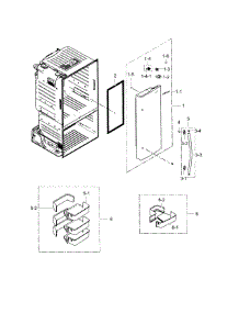 Frdige Door R parts for Samsung Refrigerator RF28HFEDTSR/AA-02 from AppliancePartsPros.com