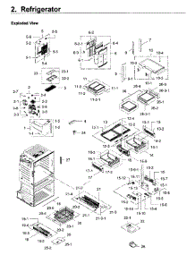 Refrigerator parts for Samsung Refrigerator RF28JBEDBSR/AA-05 from AppliancePartsPros.com