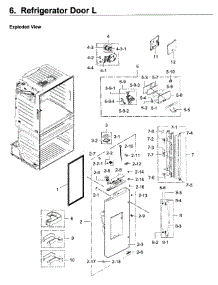 Fridge Door L parts for Samsung Refrigerator RF28JBEDBSR/AA-05 from AppliancePartsPros.com