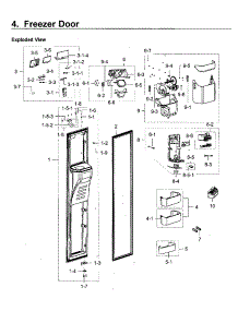 Left Door parts for Samsung Refrigerator RH22H9010SR/AA-09 from AppliancePartsPros.com
