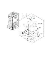 Flexzone Door parts for Samsung Refrigerator RF28HMEDBSG/AA-00 from AppliancePartsPros.com