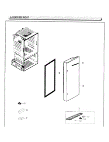 Fridge Door R parts for Samsung Refrigerator RF26HFENDSR/AA-03 from AppliancePartsPros.com