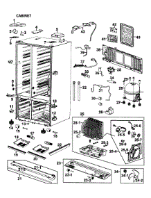 Cabinet parts for Samsung Refrigerator RM257ACPN/XAA-00 from AppliancePartsPros.com