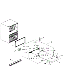 Freezer Door parts for Samsung Refrigerator RF28HMEDBWW/AA-08 from AppliancePartsPros.com