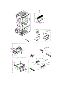 Freezer parts for Samsung Refrigerator RF28HDEDBSR/AA-02 from AppliancePartsPros.com