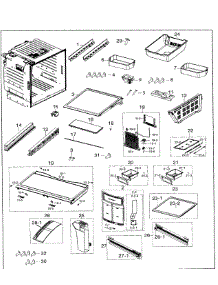 Fridge parts for Samsung Refrigerator RF26HFENDWW/AA-00 from AppliancePartsPros.com
