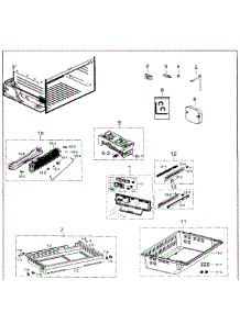 Frezer parts for Samsung Refrigerator RF26HFENDWW/AA-00 from AppliancePartsPros.com