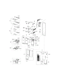 Freezer parts for Samsung Refrigerator RH29H9000SR/AA-00 from AppliancePartsPros.com