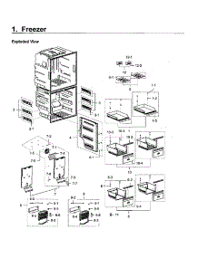 Freezer parts for Samsung Refrigerator RF28K9380SR/AA-02 from AppliancePartsPros.com