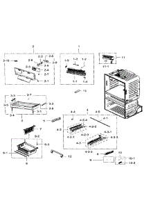 Freezer parts for Samsung Refrigerator RF28HMEDBSR/AA-08 from AppliancePartsPros.com