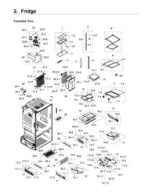 Fridge parts for Samsung Refrigerator RF28HDEDPWW/AA-00 from AppliancePartsPros.com