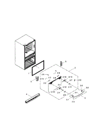 Freezer Door parts for Samsung Refrigerator RF28HMEDBSR/AA-06 from AppliancePartsPros.com