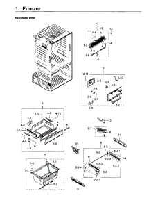Freezer parts for Samsung Refrigerator RF28HFEDBWW/AA-10 from AppliancePartsPros.com