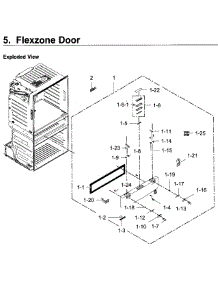 Flexzone Door parts for Samsung Refrigerator RF28JBEDBSR/AA-03 from AppliancePartsPros.com