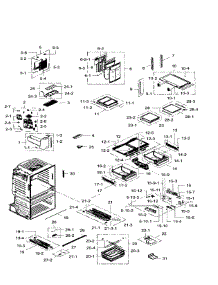 Fridge parts for Samsung Refrigerator RF28HMEDBWW/AA-05 from AppliancePartsPros.com